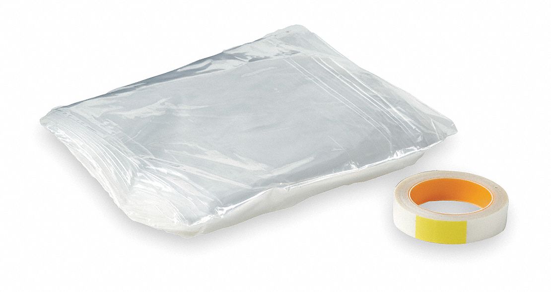 Window Insulation Kit: 5.2 ft Overall Lg, 3.5 ft Overall Wd, Polypropylene Film
