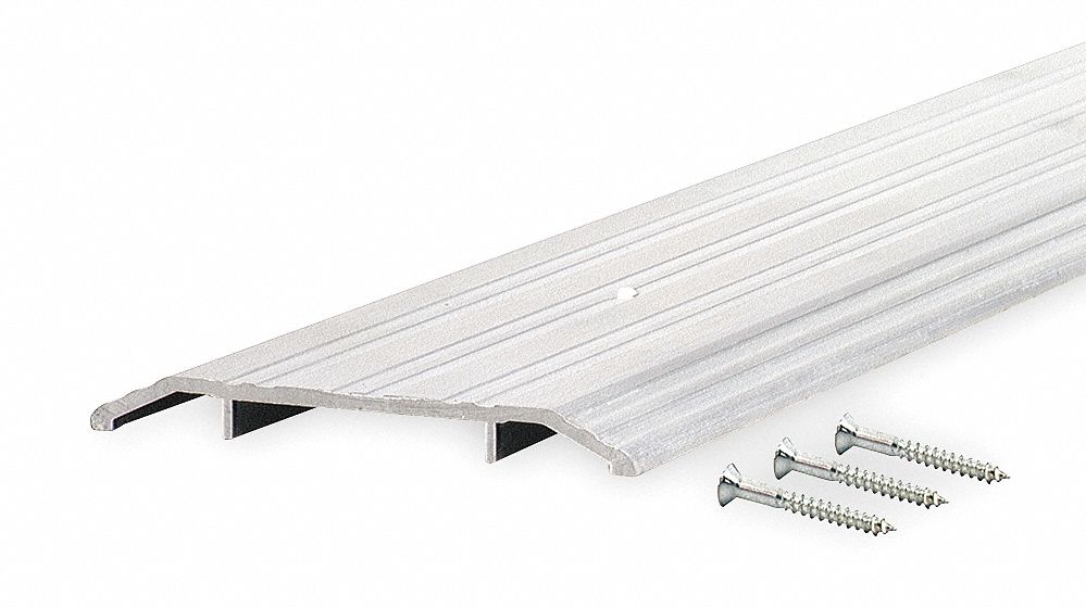 GRAINGER APPROVED 6 ft x 4 in x 1/2 in Fluted Top Saddle Threshold