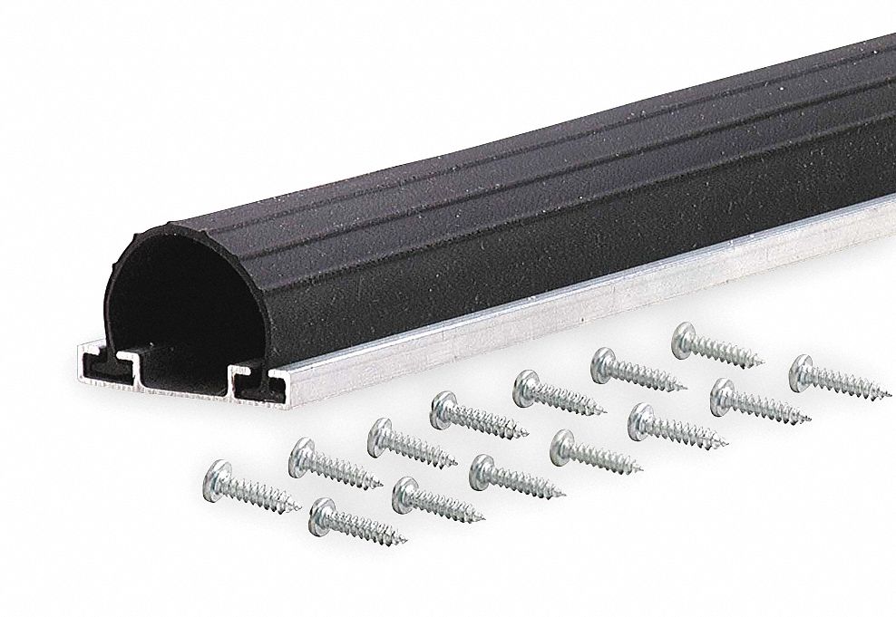 Garage Door Bottom Weatherstrip 9 Ft Overall Length Looped Insert Type Pvc Vinyl Insert Material