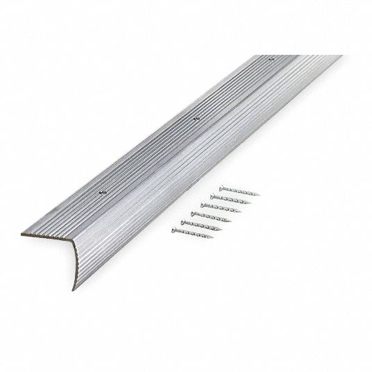 GRAINGER APPROVED Silver, Aluminum Stair Edging, 36 in Width 2RRW32RRW3 Grainger