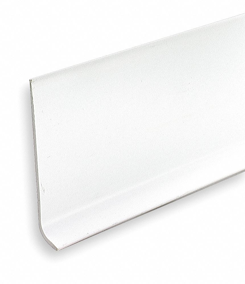 GRAINGER APPROVED 720 in x 4 in PVC Vinyl Wall Base Molding, White