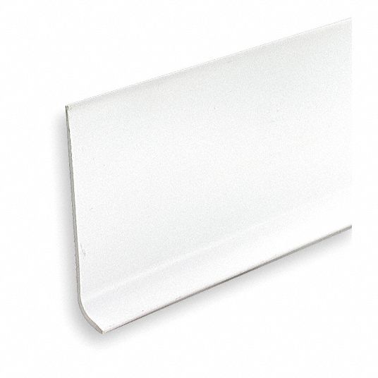 GRAINGER APPROVED 720 in x 4 in PVC Vinyl Wall Base Molding, White 2RRX32RRX3 Grainger