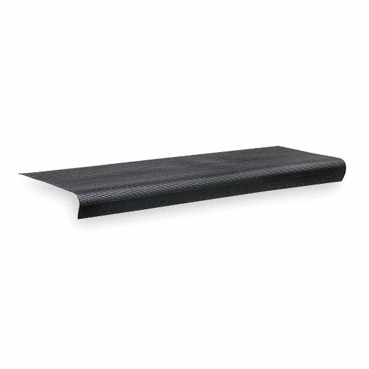 GRAINGER APPROVED Black, Vinyl Stair Tread Cover, 24 in Width 2RRX6