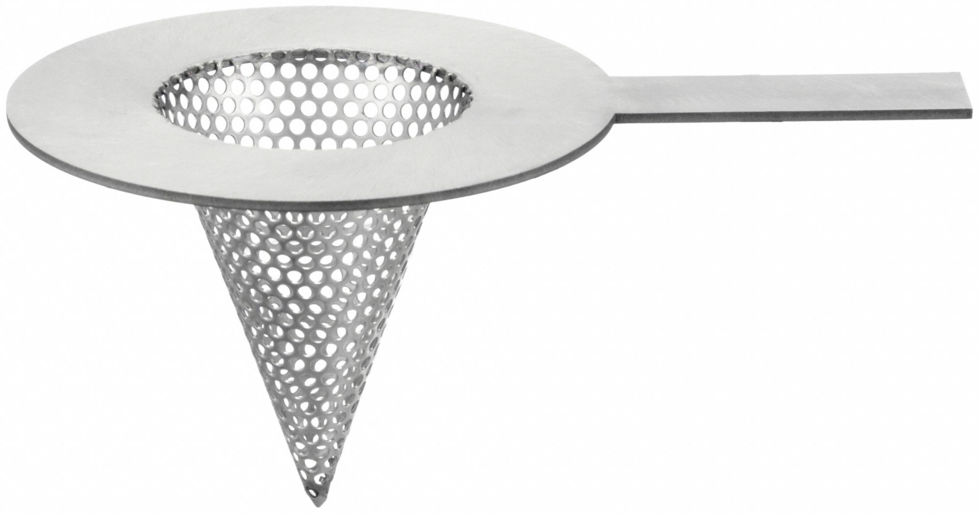 Temporary Strainer: 304 Stainless Steel, 2 in Pipe Size, 3 in Lg, 4 in Flange Dia