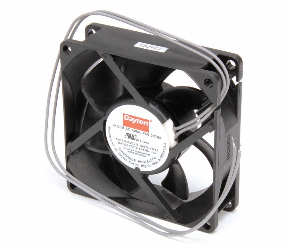 DAYTON 2RTH8 Axial Fan 48vdc 3-1/8in H 3-1/8in W - Raptor Supplies