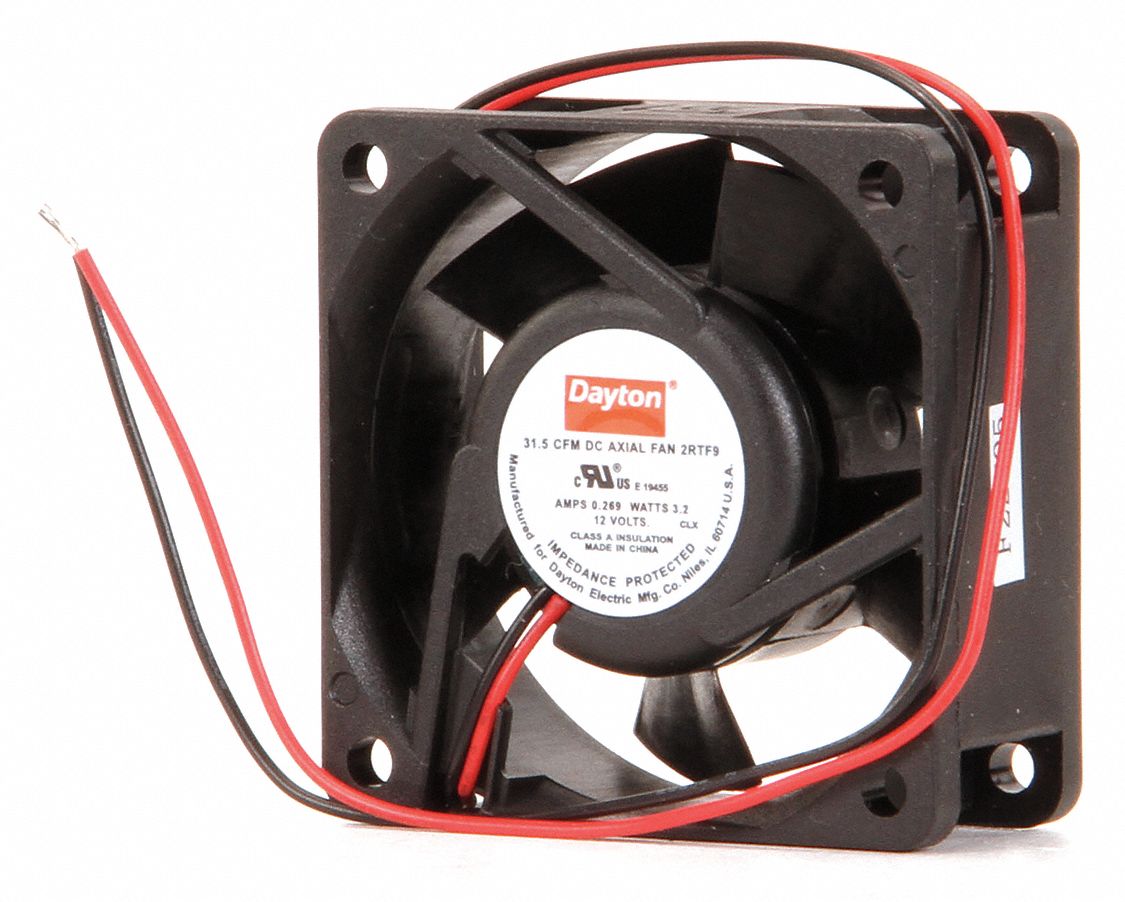 FAN AXIAL SQUARE 32CFM 12VDC