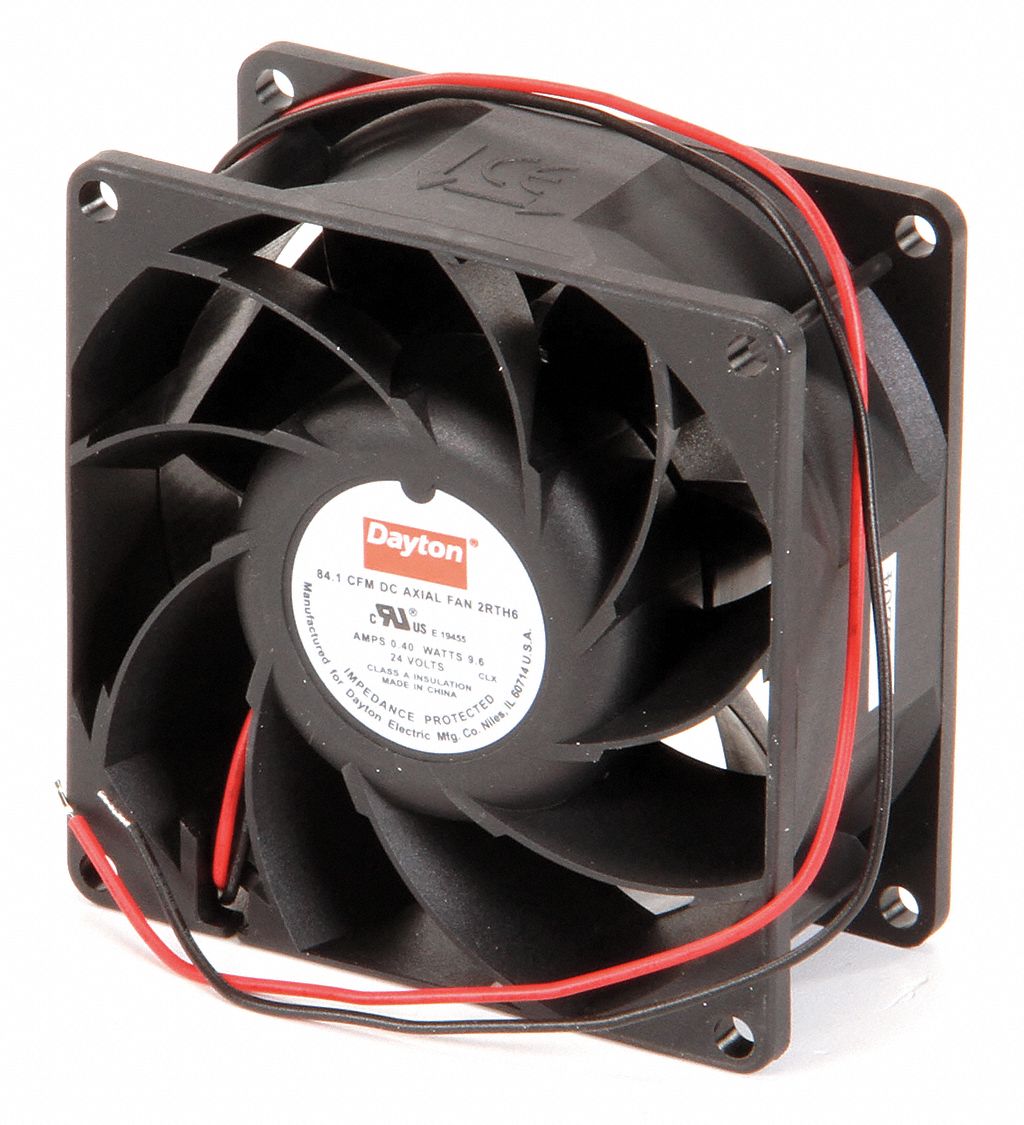 FAN AXIAL SQUARE 84CFM 24VDC