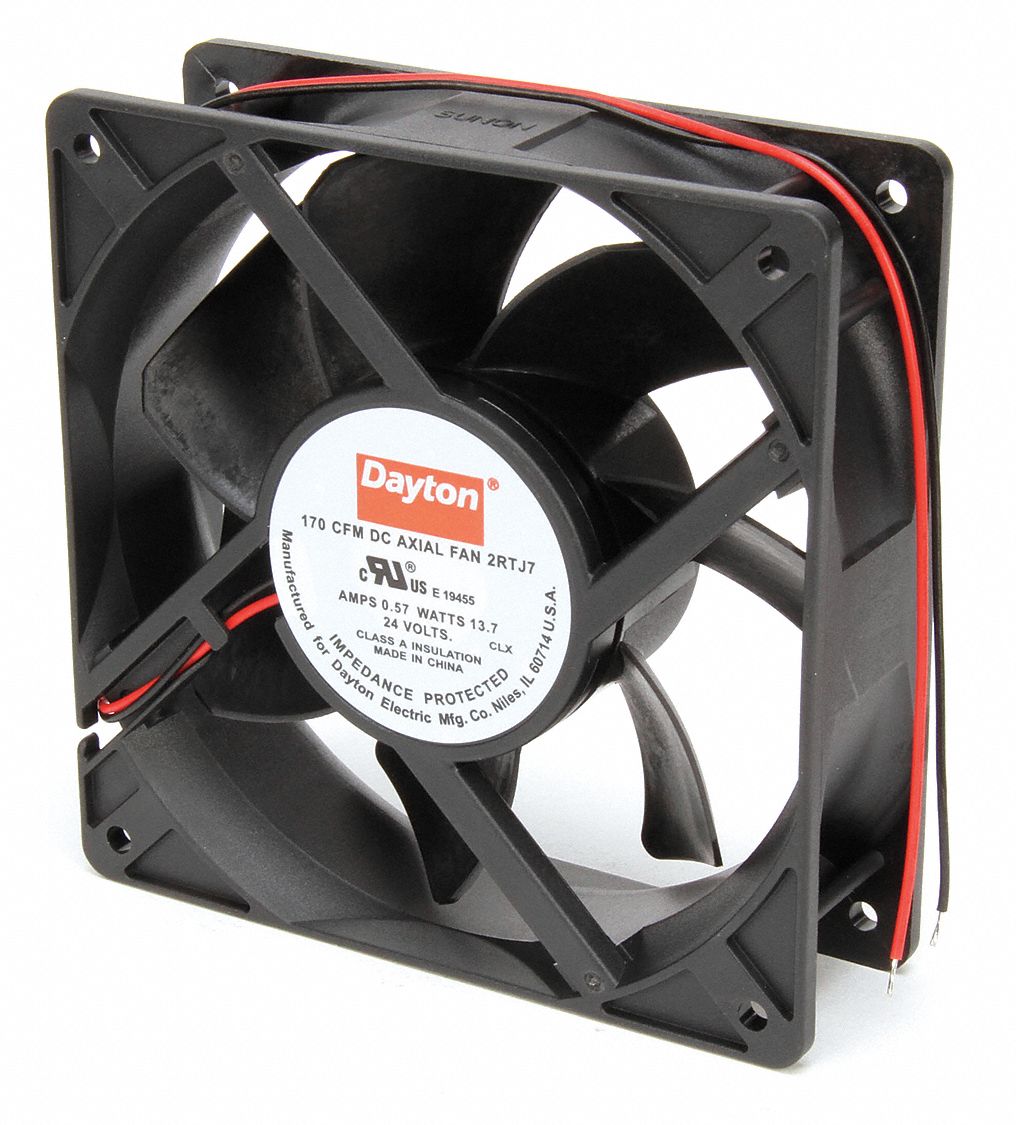 Dayton 12CM 170 CFM DC AXIAL FAN 2RTJ8 48V Cooling Fan | eBay