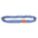 ROUND SLING, TYPE 5, POLYESTER, NYLON, 10 FT SLING L, 1¾ IN BODY DIAMETER, BLUE