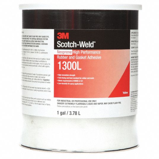 SCOTCHWELD Low Viscosity Neoprene Gasket Adhesive, 30 to 300°F Temp