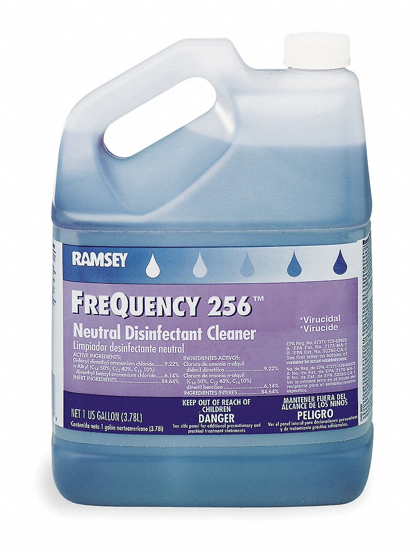 RAMSEY, Concentrated, 2, Cleaner and Disinfectant 2RV12FREQUENCY 256