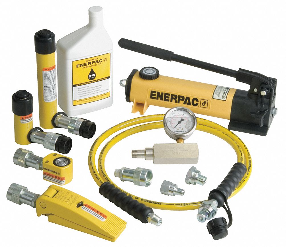 Enerpac Juego De Levantamiento Hidráulico Capacidad 50 Ton Desplazamiento 58 A 5 Presión 3624