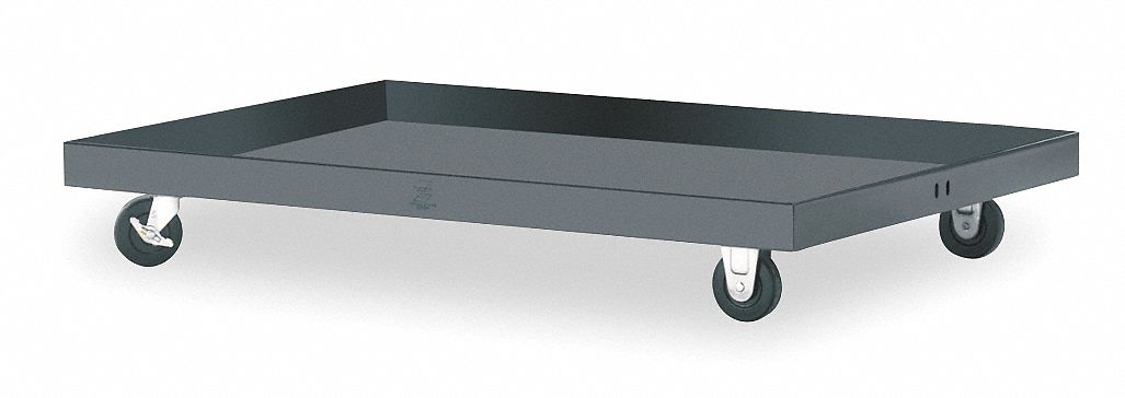 GENERAL PURPOSE DOLLY, 500 LB LOAD CAPACITY, SOLID PLASTIC, GREY