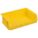 HANG AND STACK BIN, 16½ IN X 10⅞ IN X 5 IN, YELLOW, LABEL HOLDERS