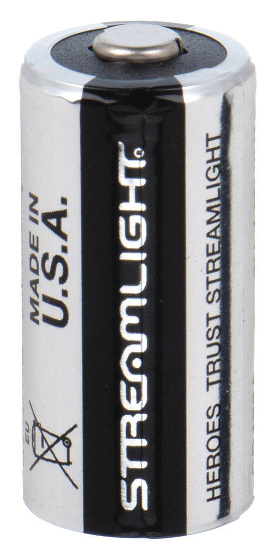 BATTERY, CR123A BATTERY SIZE, LITHIUM, 1,400 MAH CAPACITY, 3V DC, 6 PK