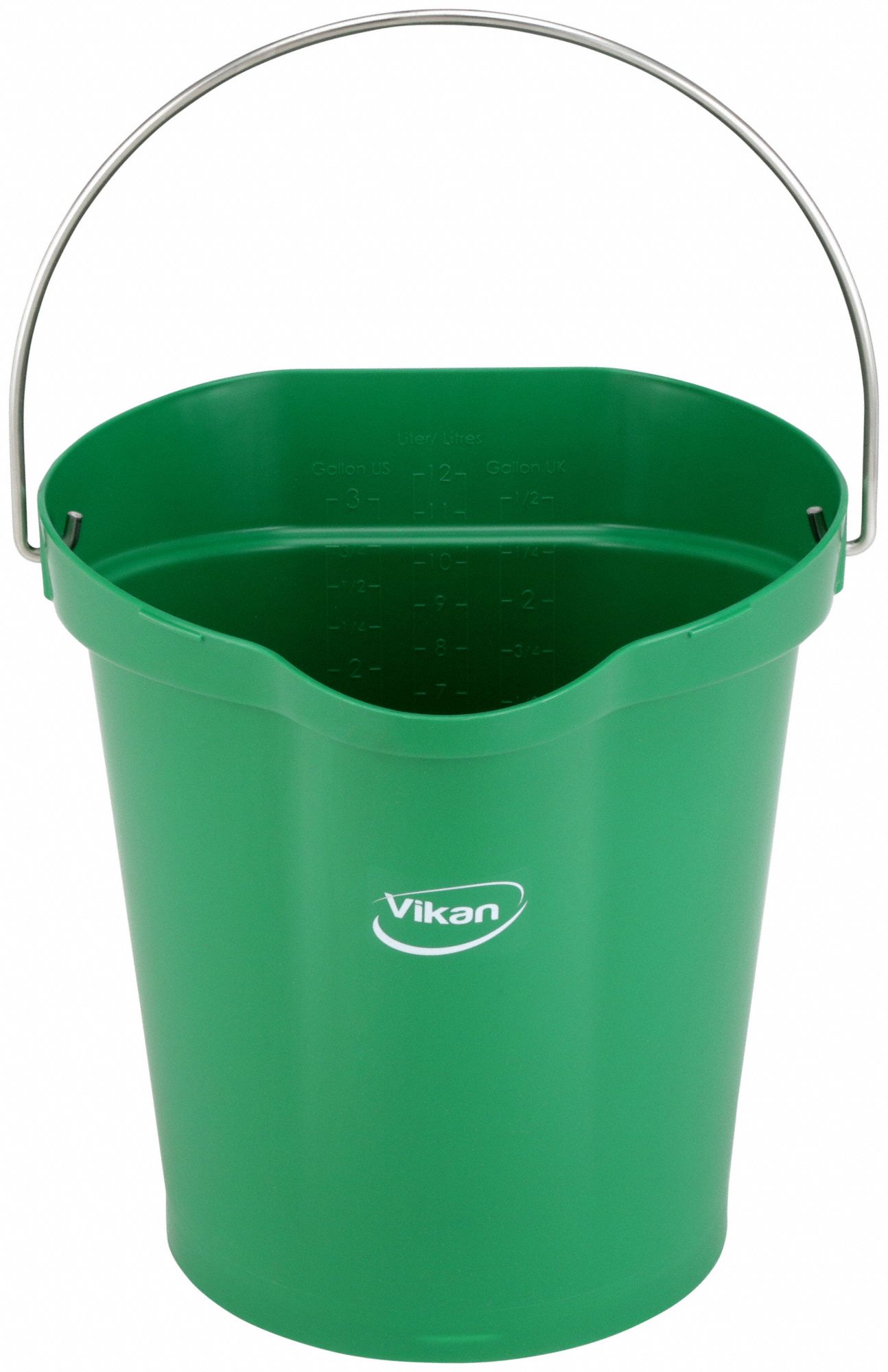 HYGIENIC BUCKET,3 1/4 GAL,GREEN