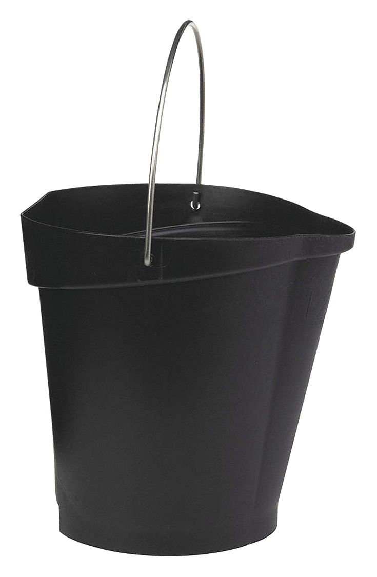 3 GALLON POLYPROPYLENE PAIL BLACK