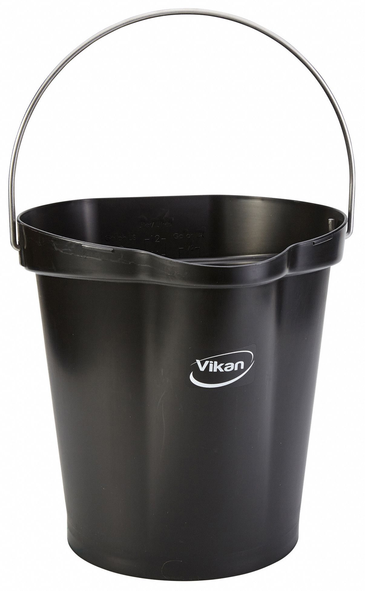 HYGIENIC BUCKET,3 1/4 GAL,BLACK
