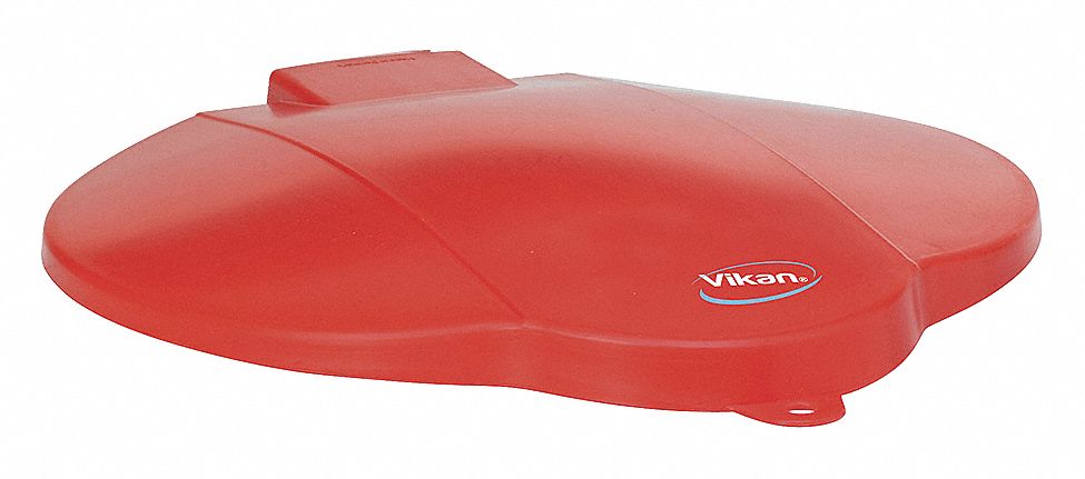 PAIL LID,RED,12 1/4 IN DIAMETER