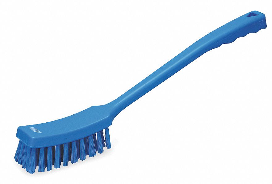 Cepillo de limpieza angosto con mango largo, 420 mm, Duras, Azul 41853