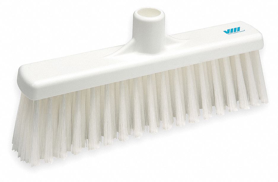 UPRIGHT BROOM W/ SOFT BRISTLES WH