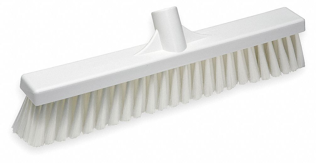 FLOOR BROOM W/ MEDIUM BRISTLES WH