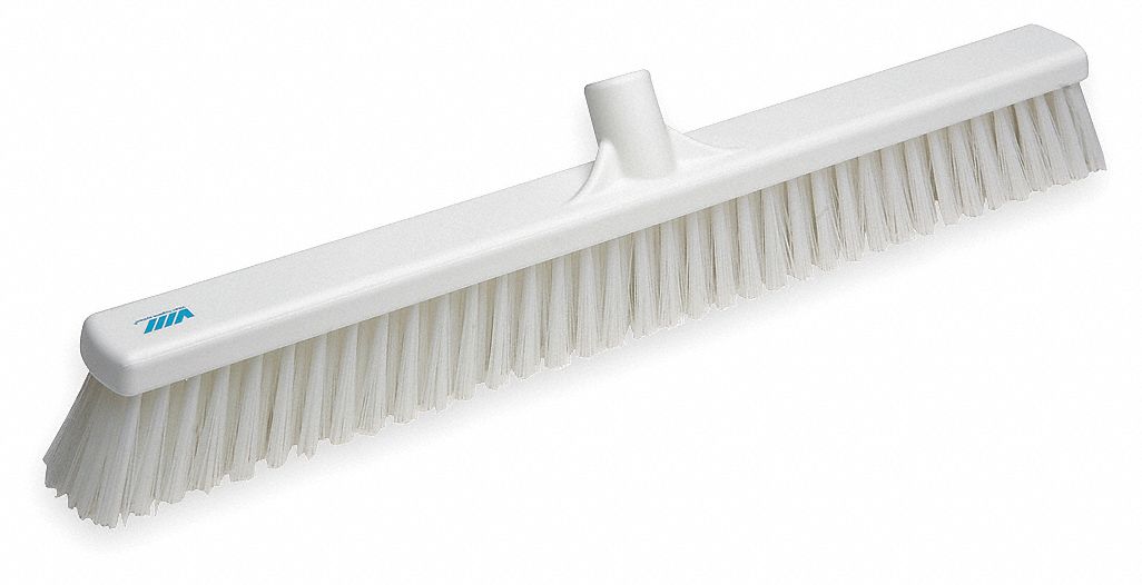 FLOOR BROOM W/ COMBO BRISTLES WH