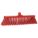 FLOOR BROOM W/ STIFF BRISTLES RED