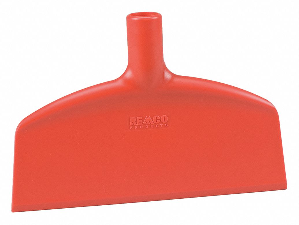 Scraper: 7 in Blade Lg, 1 1/4 in Overall Lg, Plastic, FDA Compliant