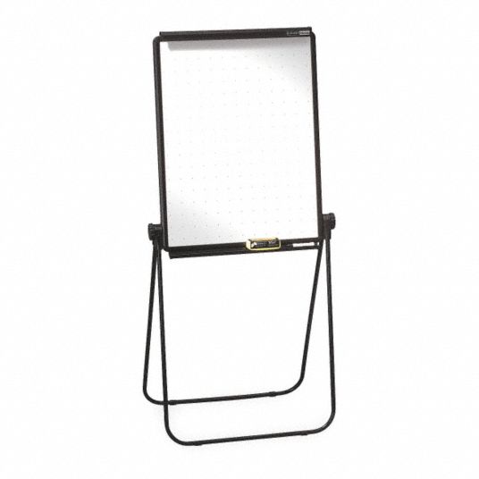 Easel Mounted, 34 in Dry Erase Ht, Dry Erase Board 2RXG3100TE Grainger
