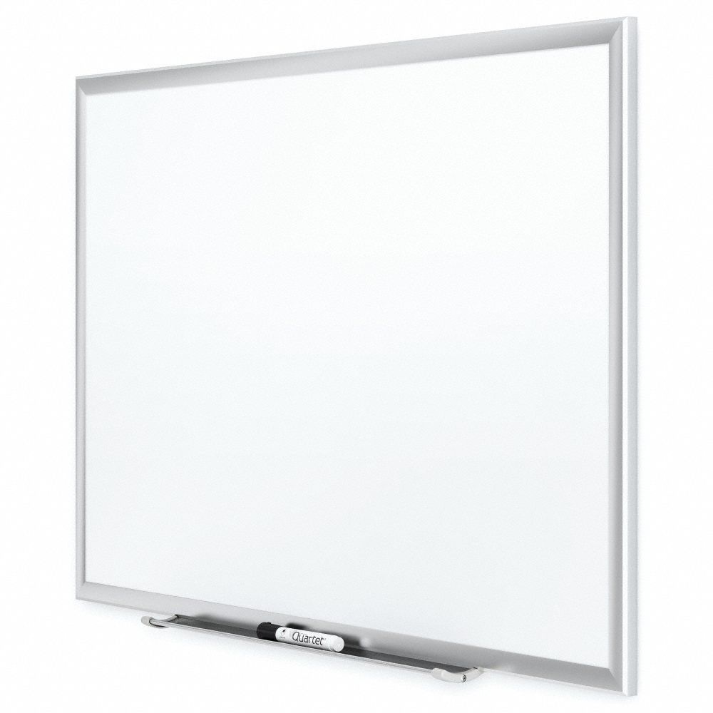 Quartet Dry Erase Board: Wall Mounted, 24 In Dry Erase Ht, 36 In Dry 