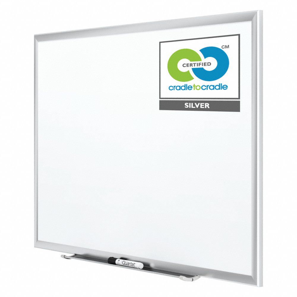 QUARTET Dry Erase Board Wall Mounted, 48 in Dry Erase Ht, 96 in Dry