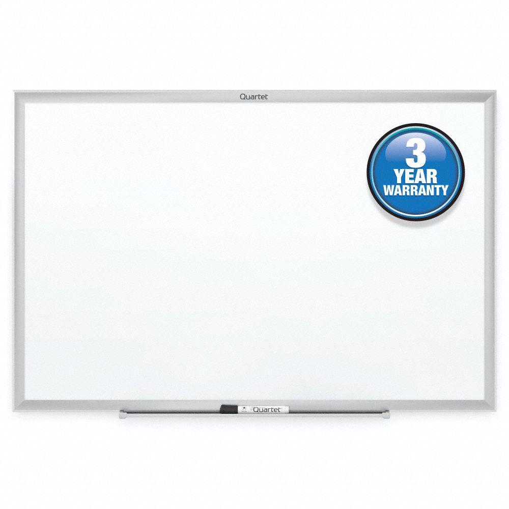 QUARTET Dry Erase Board Wall Mounted, 48 in Dry Erase Ht, 96 in Dry Erase Wd, 1 1/8 in Dp