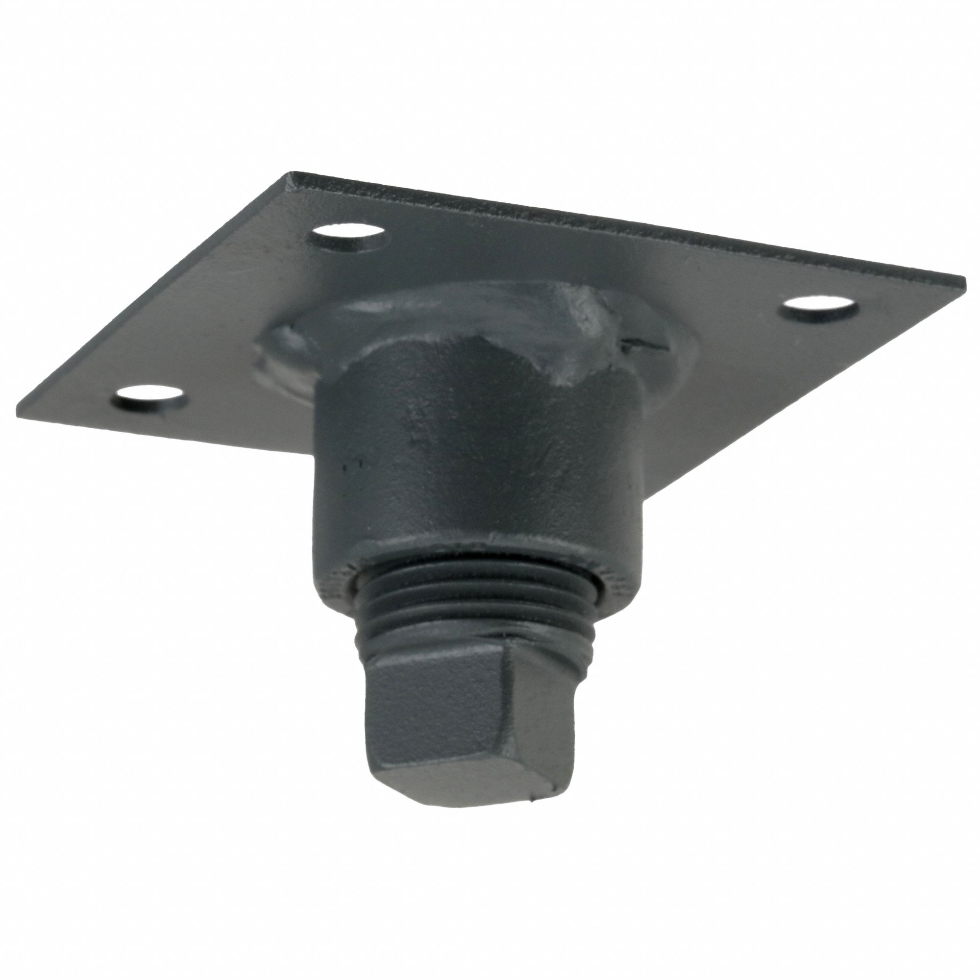 Drain: Steel, Baked Polyester Epoxy, 2 1/2 in Mounting Base Lg, 2 1/2 in Mounting Base Wd, 2RXL3
