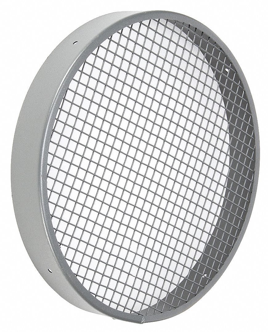 DAYTON Guard Inlet, Steel, Gray Baked on Polyester Epoxy Powder Coated