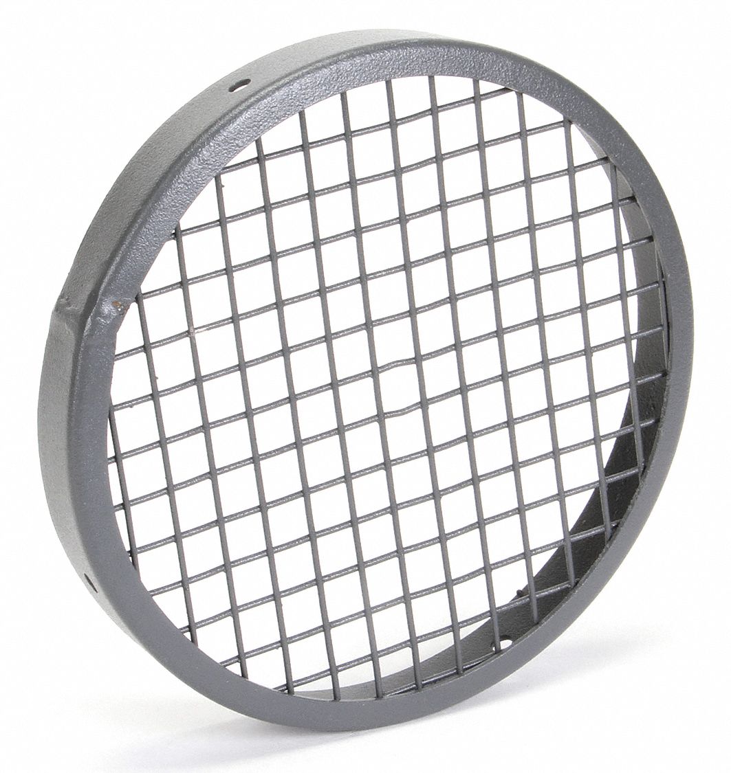 Inlet Guard: For Use With 4C130/4C329, Inlet, Steel, Baked Enamel, 1/2 in Wire Spacing, 2RXP4