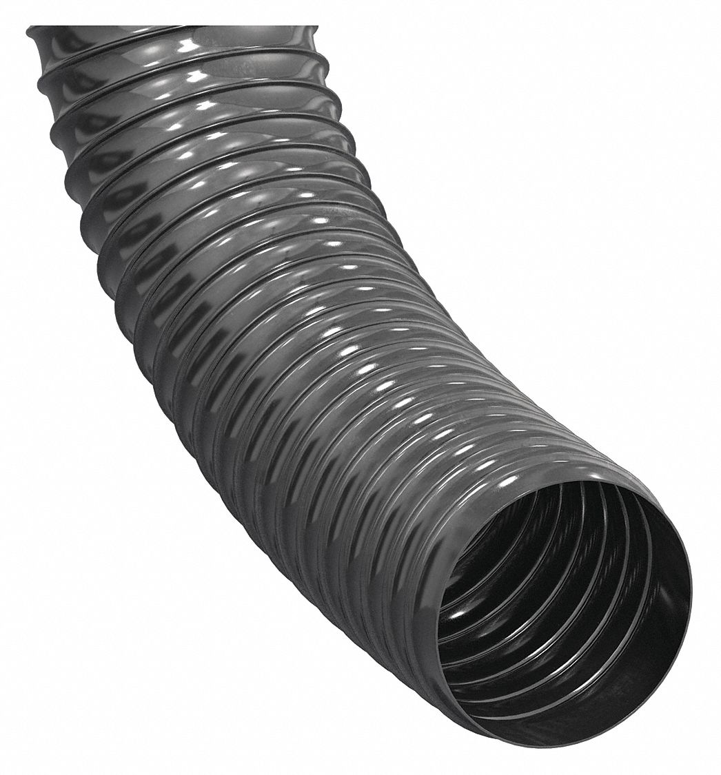 Industrial Ducting Hose: 2 in Hose Inside Dia., 25 ft Hose Lg, 10 psi, 2 in Bend Radius