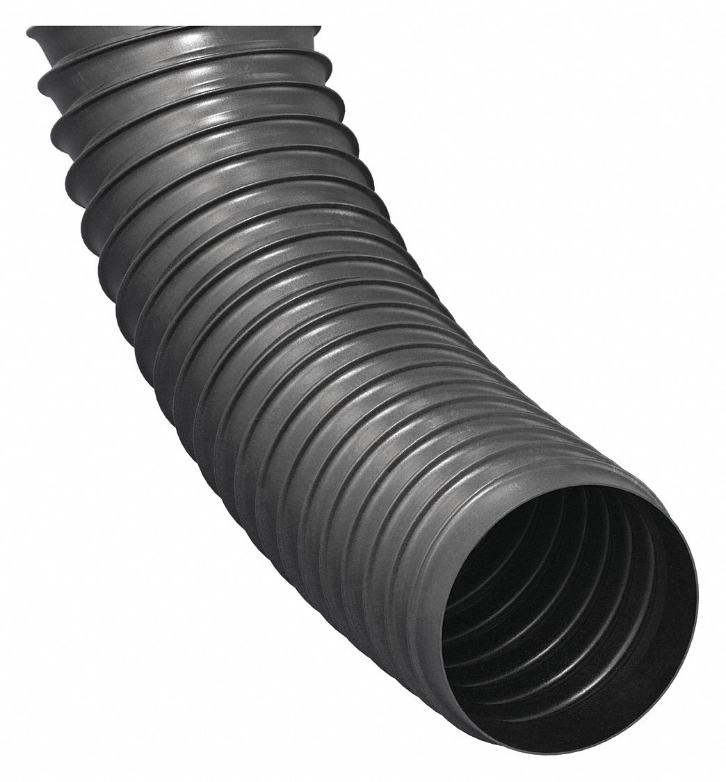 Industrial Ducting Hose: 4 in Hose Inside Dia., 25 ft Hose Lg, 24 psi, 4 in Bend Radius