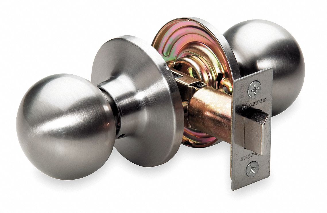 Door Lockset: Passage Knob Locksets, Nickel