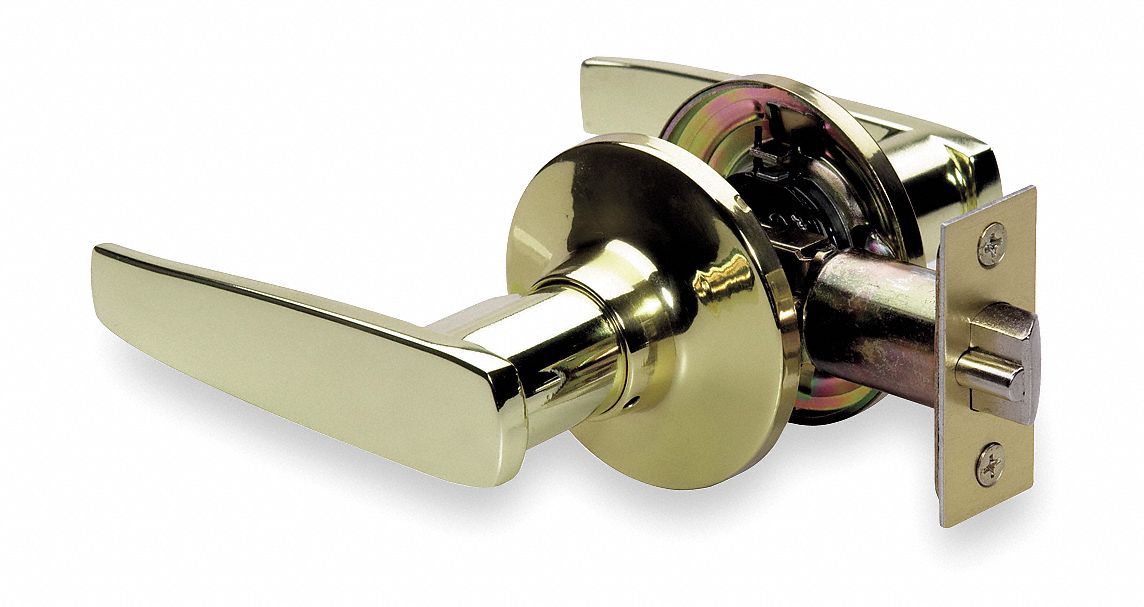 Door Lockset: Passage Lever Locksets, Brass