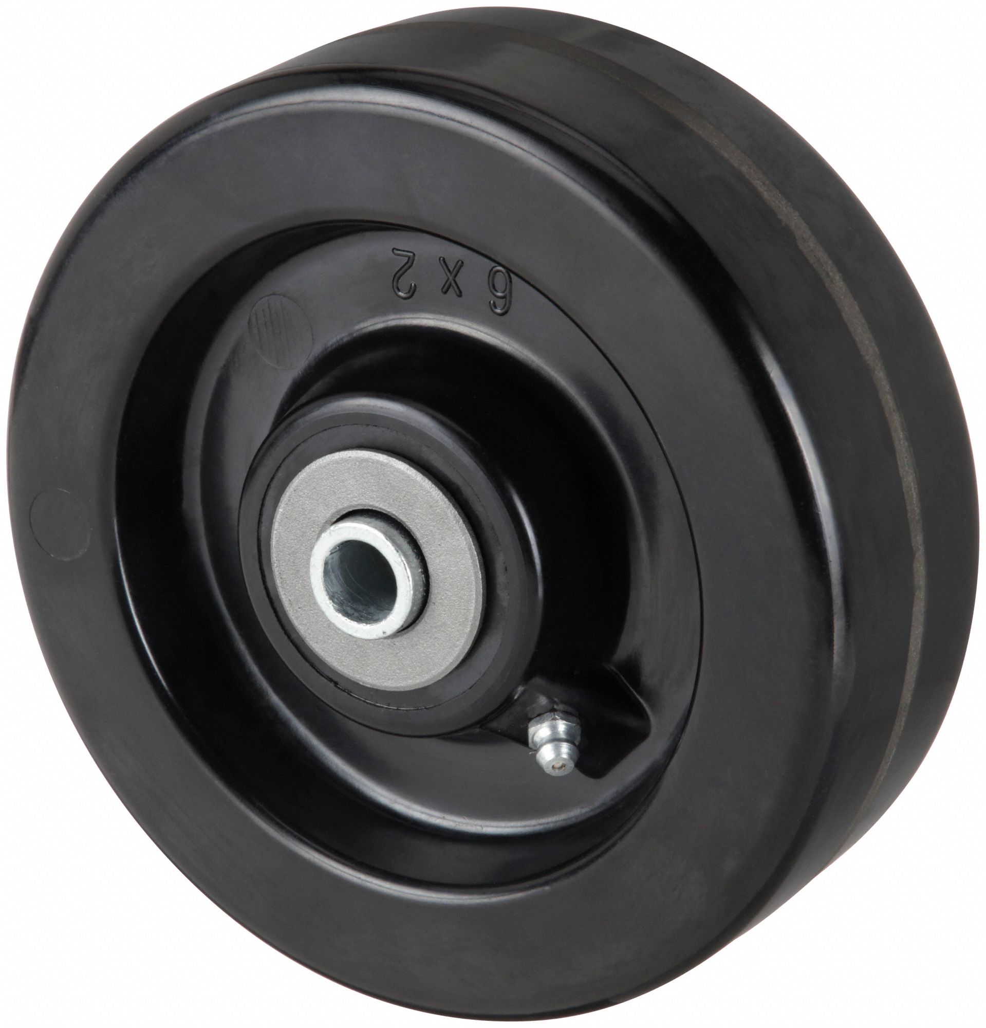 PHENOLIC TREAD WHEEL, 6 IN WHEEL DIAMETER, 2 IN WHEEL W, 1,200 LB LOAD RATING