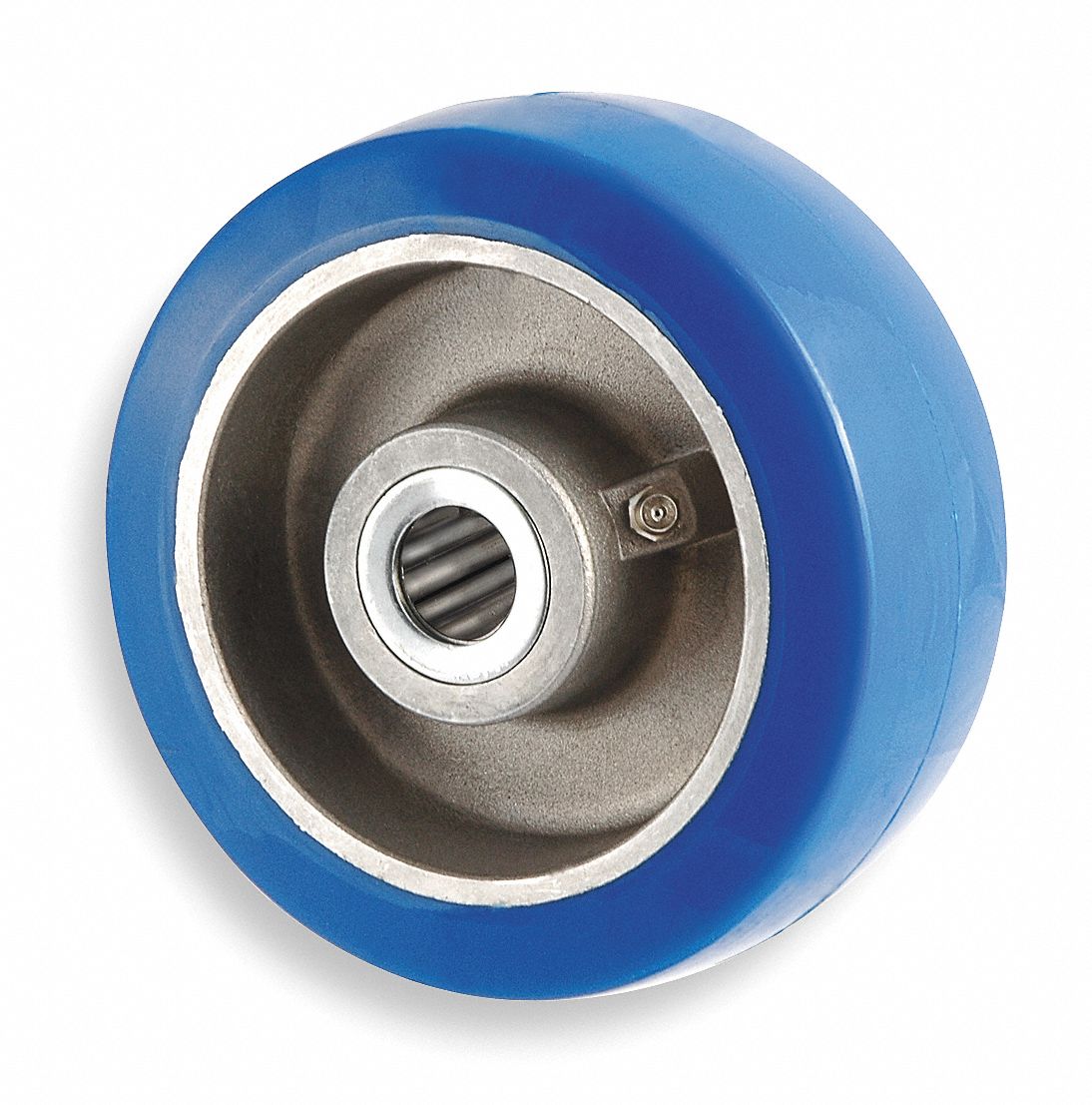 GRAINGER APPROVED Polyurethane Tread on Aluminum Core Wheel 6 in Wheel