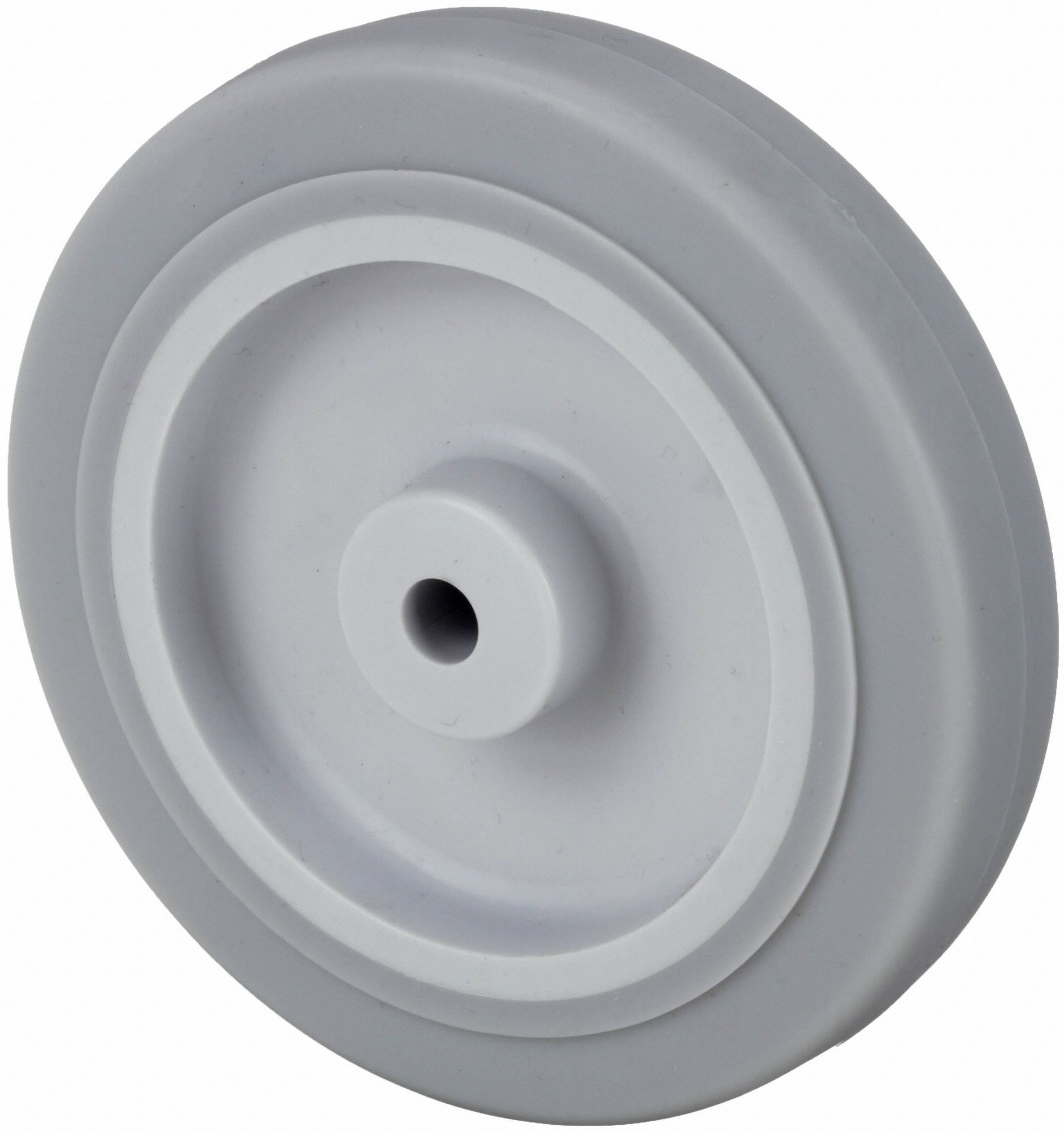 NONMARKING RUBBER TREAD ON PLASTIC CORE WHEEL, 4 IN WHEEL DIAMETER, 1 IN WHEEL W
