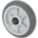 NONMARKING RUBBER TREAD ON PLASTIC CORE WHEEL, 8 IN WHEEL DIAMETER, 2 IN WHEEL W