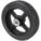 RUBBER TREAD ON IRON CORE WHEEL, 8 IN WHEEL DIAMETER, 2 IN WHEEL W, 2 7/16 IN HUB L