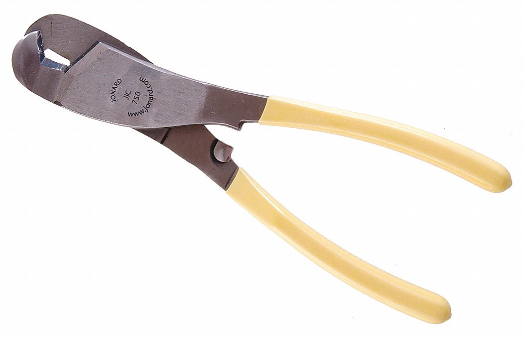 COAXIAL CABLE CUTTER, SHEAR, 8 3/4 IN OVERALL L, FOR 3/4 IN MAX WIRE THICK