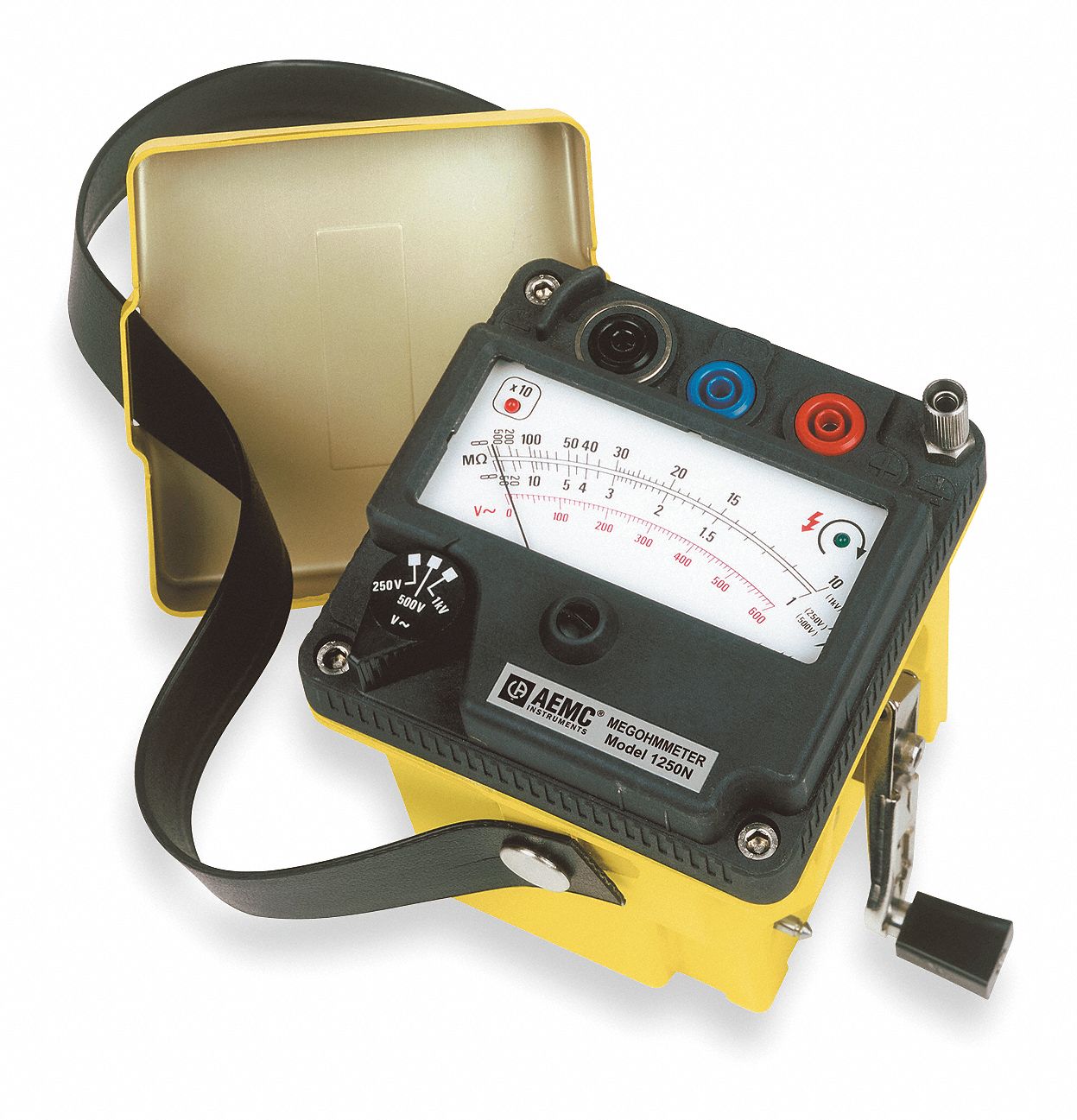 Analog Hand Cranked Megohmmeter; Insulation Resistance Range 500M/5000