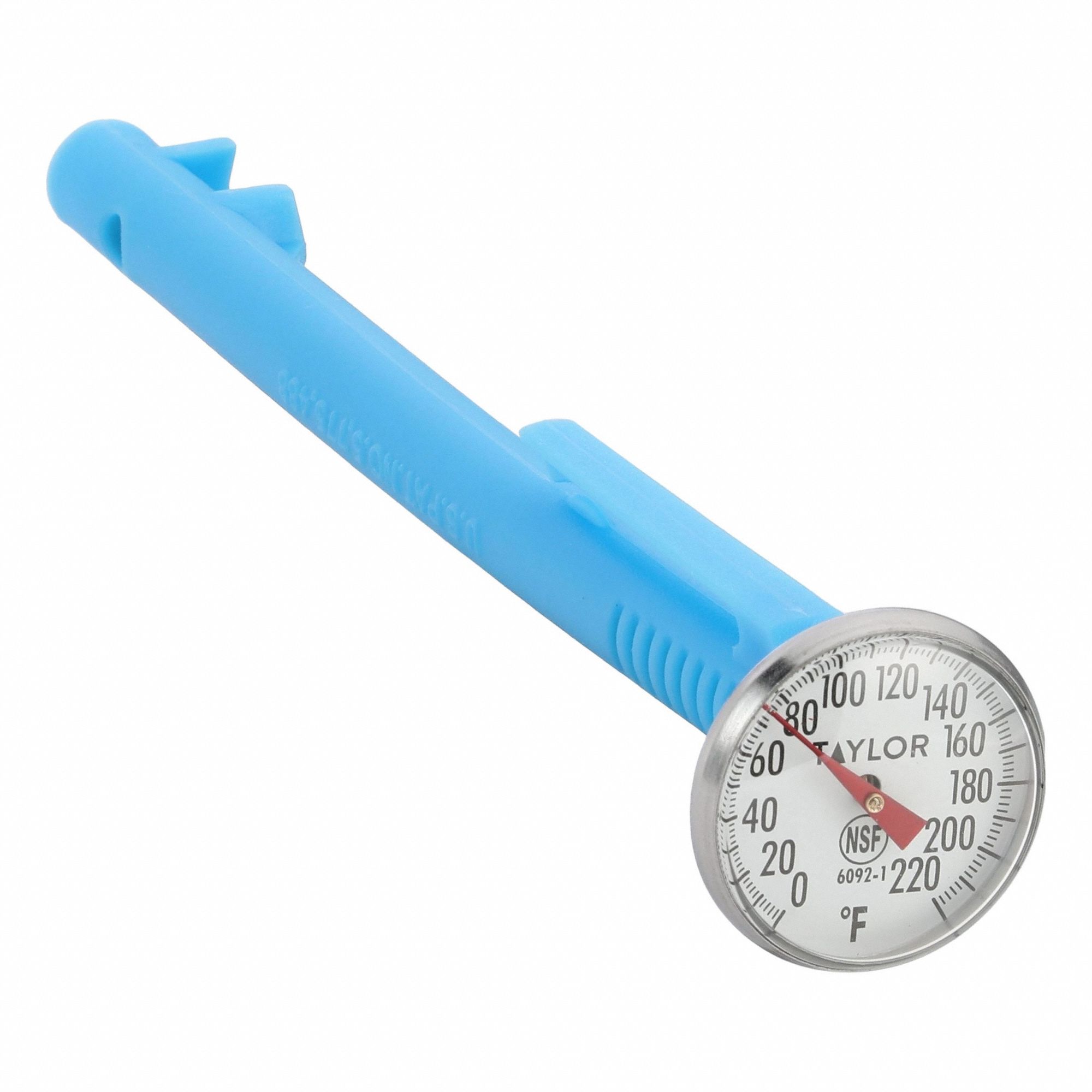 Dial Pocket Thermometer: 0°F to 220°F, +/- 2% Accuracy, 5 in Stem Lg, Fahrenheit