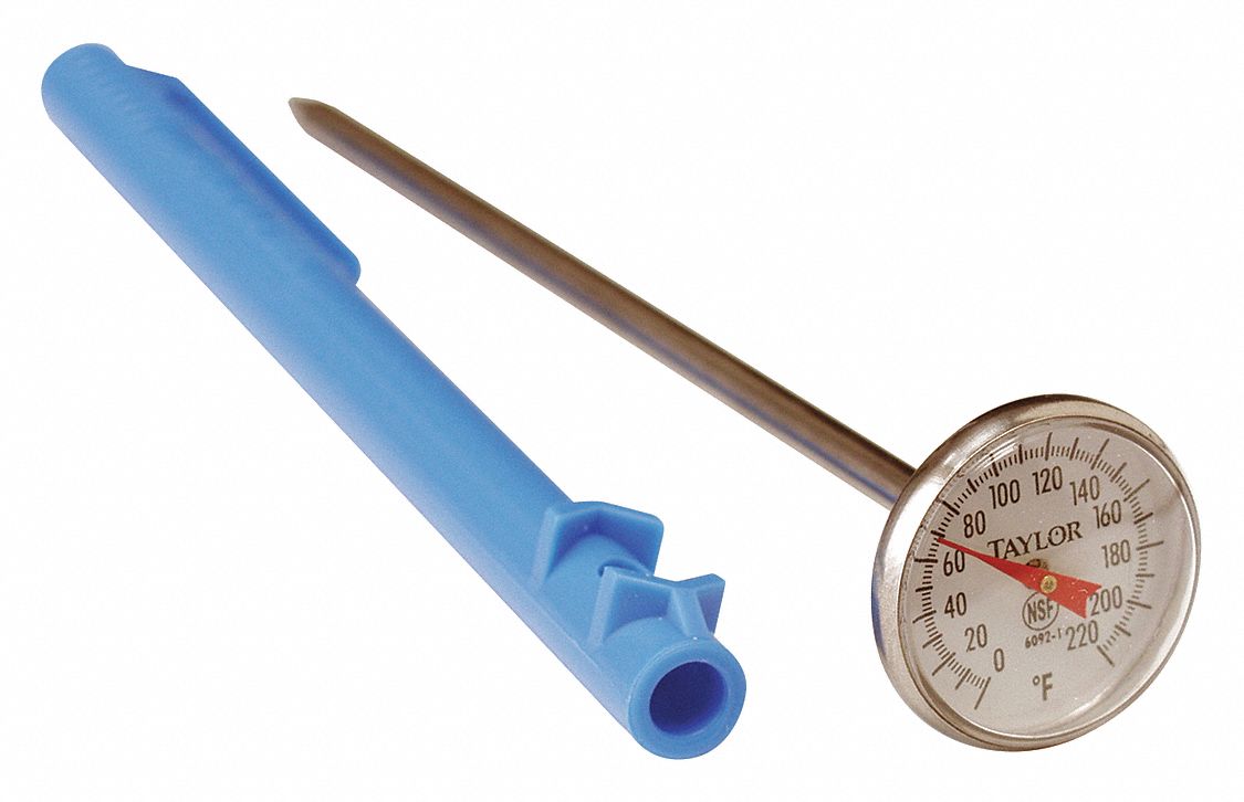 DIAL POCKET THERMOMETER,5" L