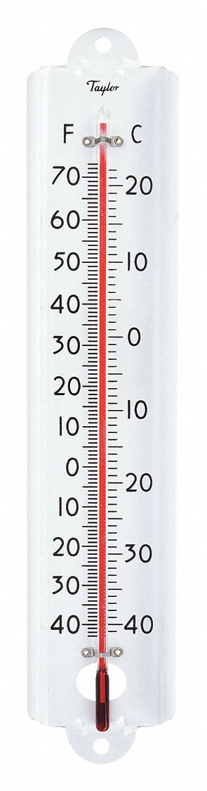 Analog Thermometer: -40°F to 70°F /-40°C to 20°C, +/-1°C/+/-2°F, Wall, +/-1°C/+/-2°F